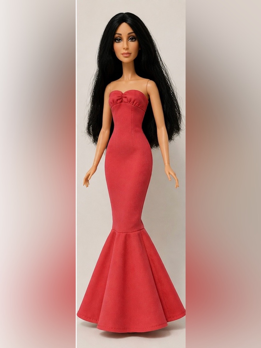 1970's Mego Pink Halter doll Dress ( Cher) Vintage doll accessory